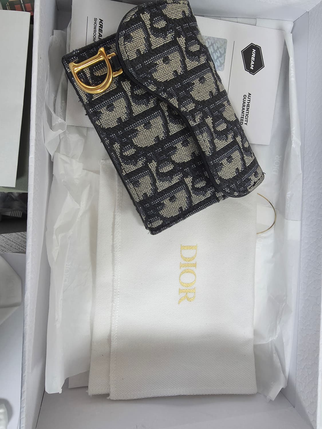 디올 새들 카드지갑 상품이미지4