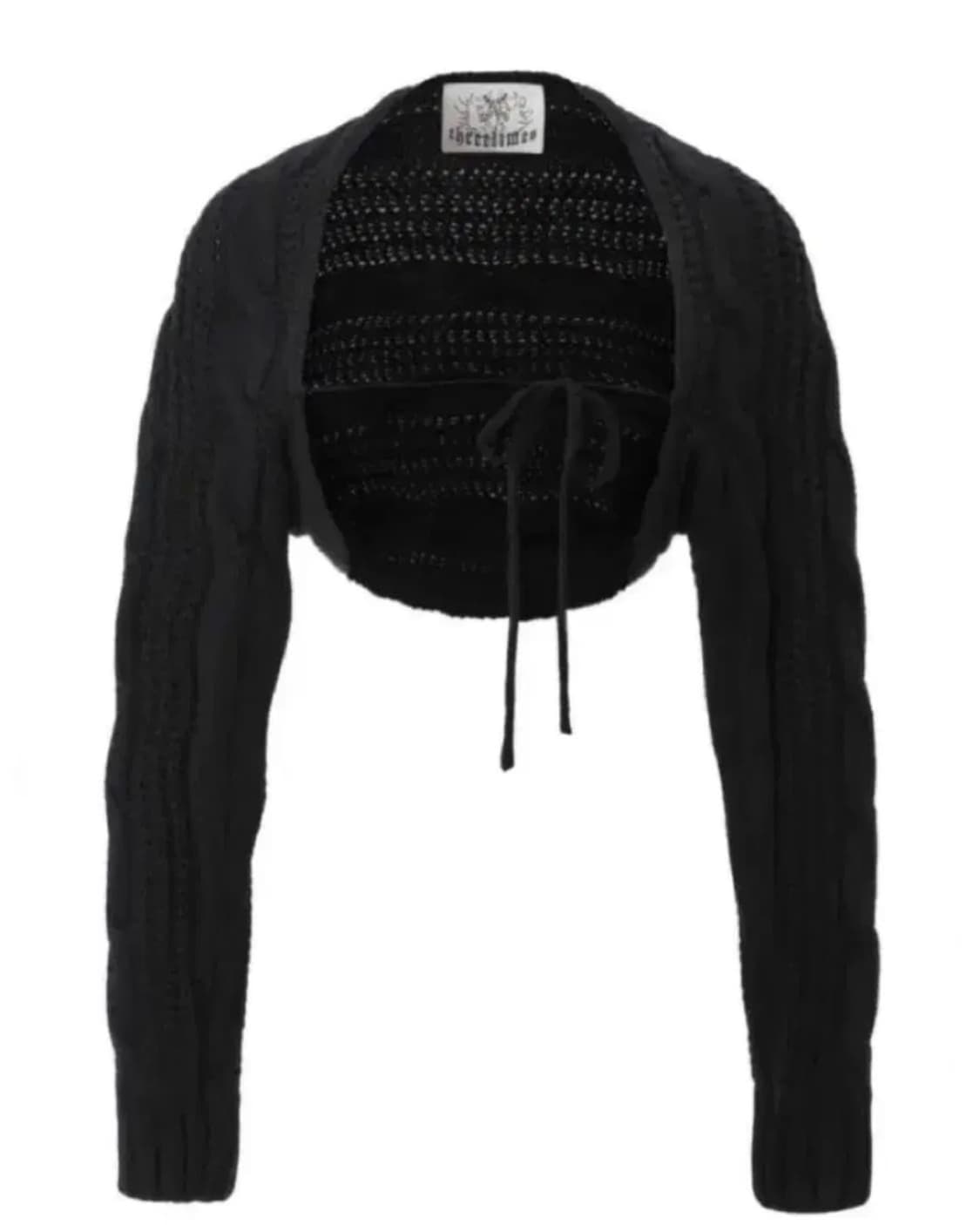 쓰리타임즈 22fw 케이블 볼레로 상품이미지1