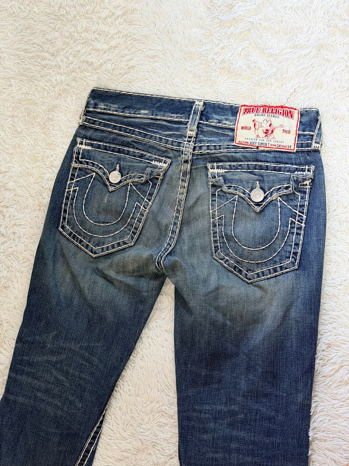 트루릴리전 조이 수퍼 T 부츠컷 데님 팬츠 (Made in USA)] 상품이미지8