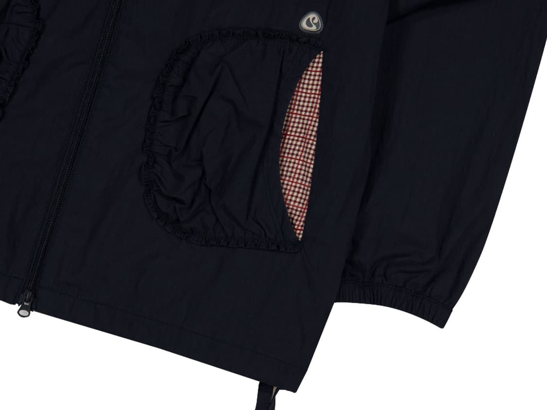 체크 링클스 윈드 브레이커 네이비 1SIZE 상품이미지4