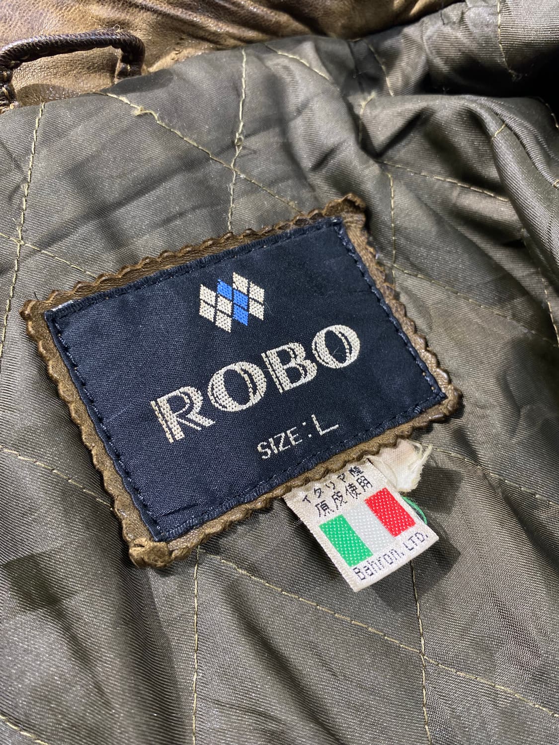 [L] 80s Vintage 브라운 양가죽 레더 봄바자켓 상품이미지8