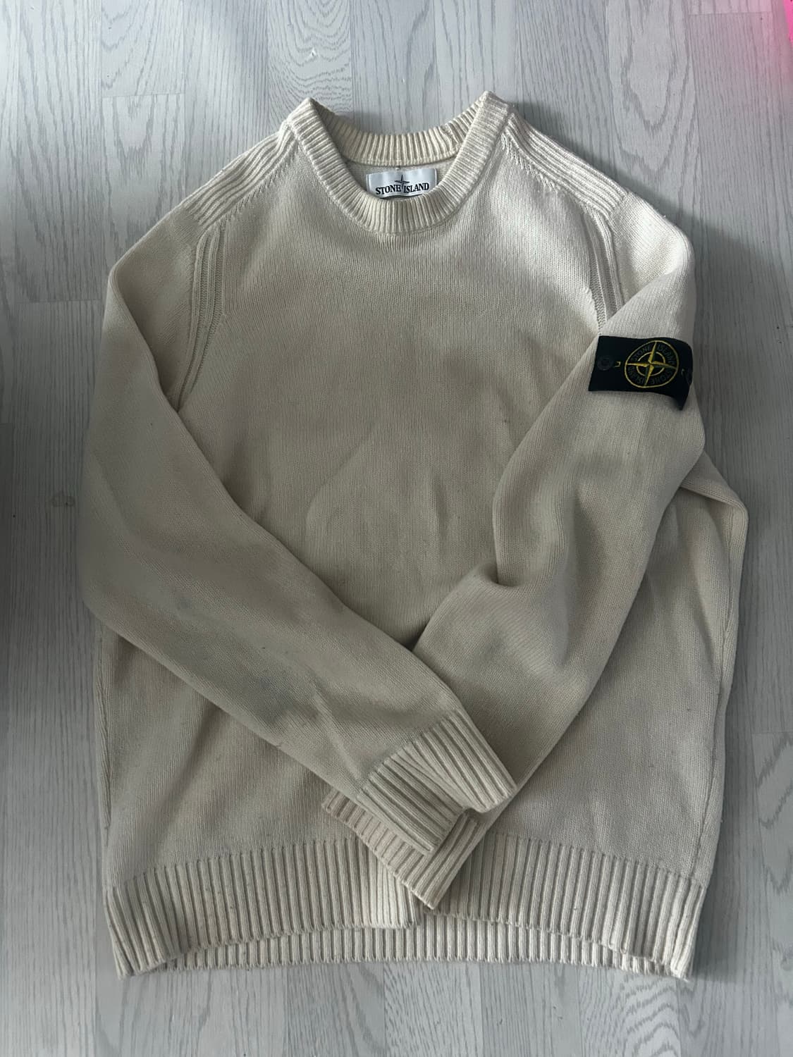 스톤아일랜드 아이보리 니트 (오늘만 14) 빨리 급처 합니다 상품이미지1