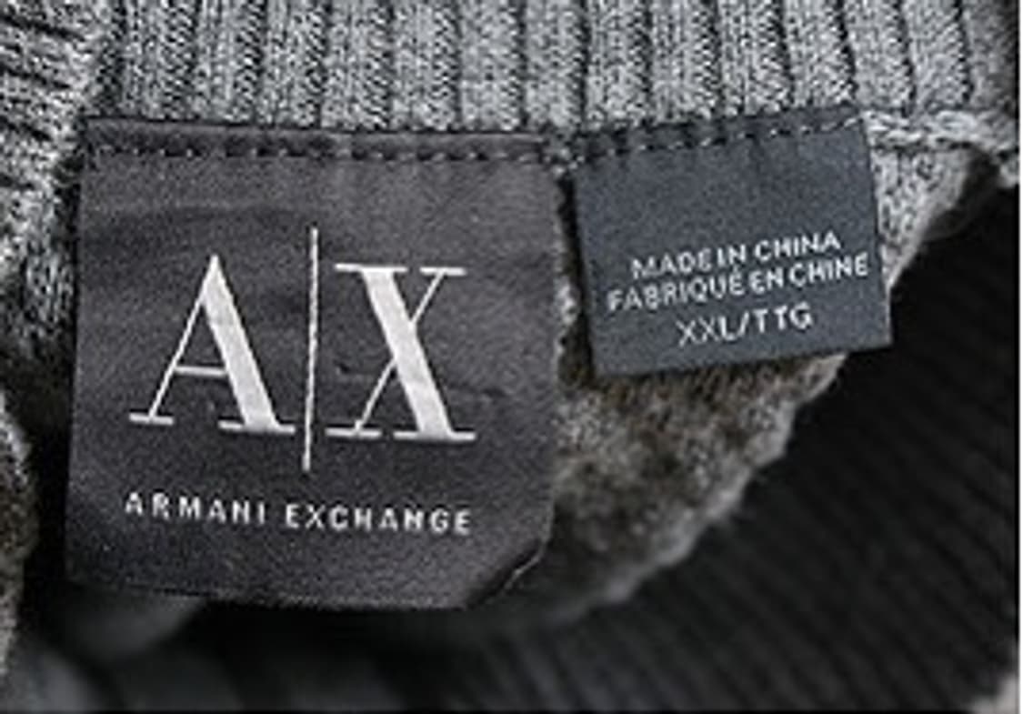 알마니 익스체인지  면니트 반집 XXL 상품이미지5