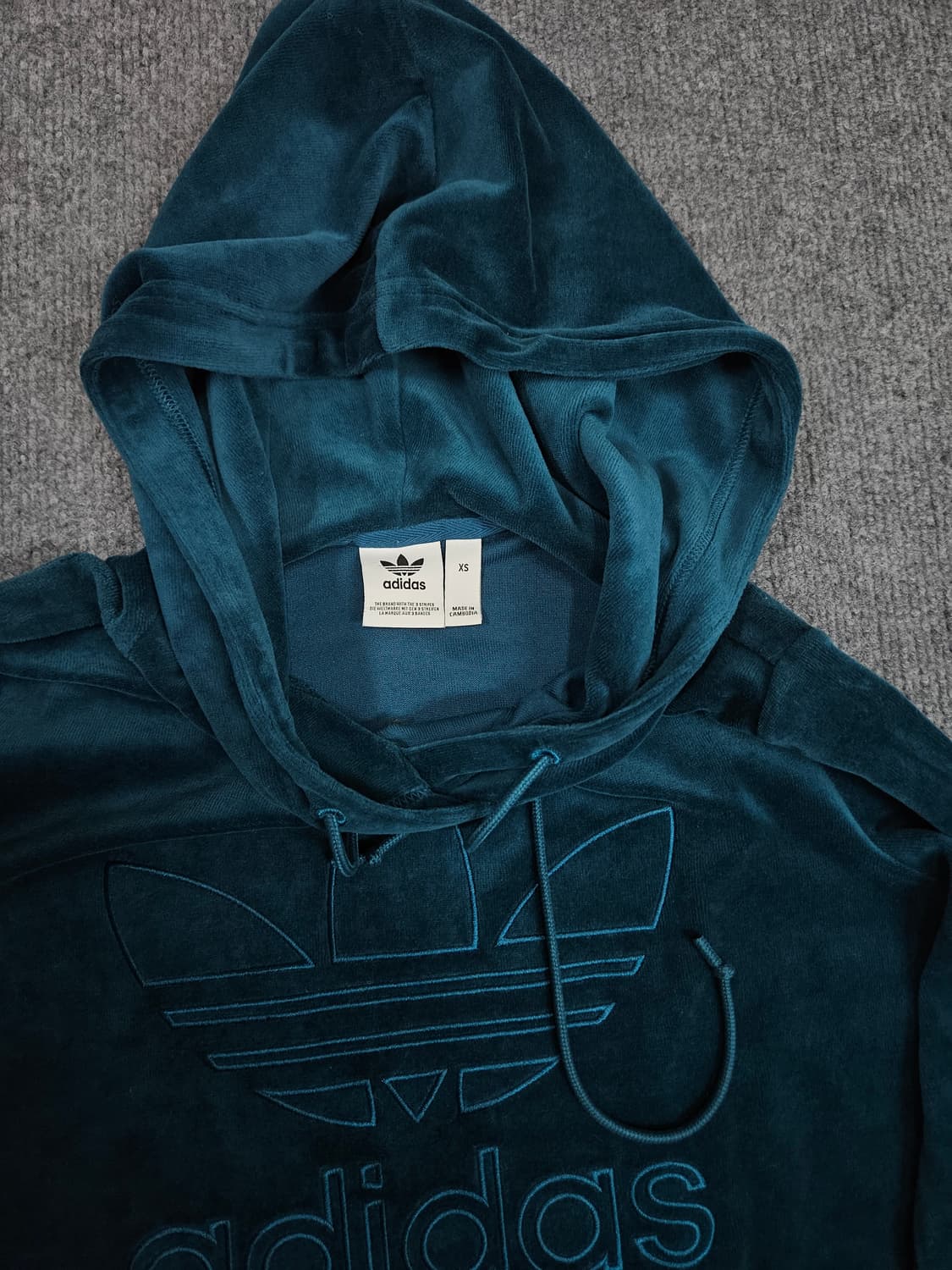 아디다스 오리지널스 벨루어 슬리브 후디 급처 상품이미지2