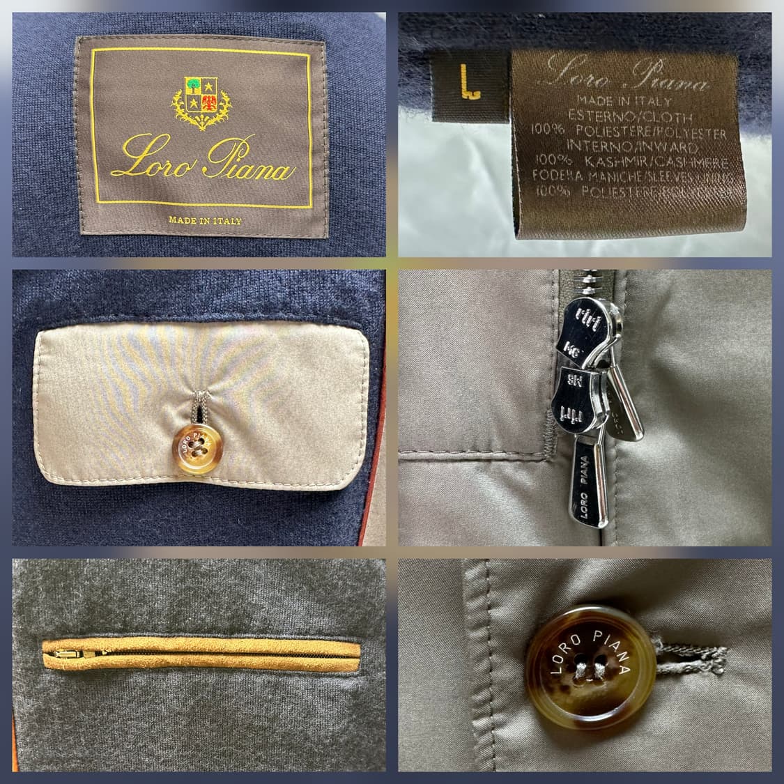 로로피아나 세브링 윈드메이트 코트 L(105) 민트급 판매 상품이미지8