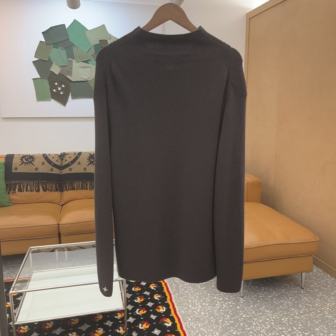 스톤아일랜드 캐주얼 폭닥 반집업 울 니트 105 C06940 상품이미지4