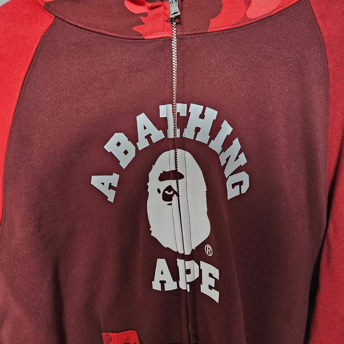 BAPE 베이프 적계 카모 후드집업 상품이미지3