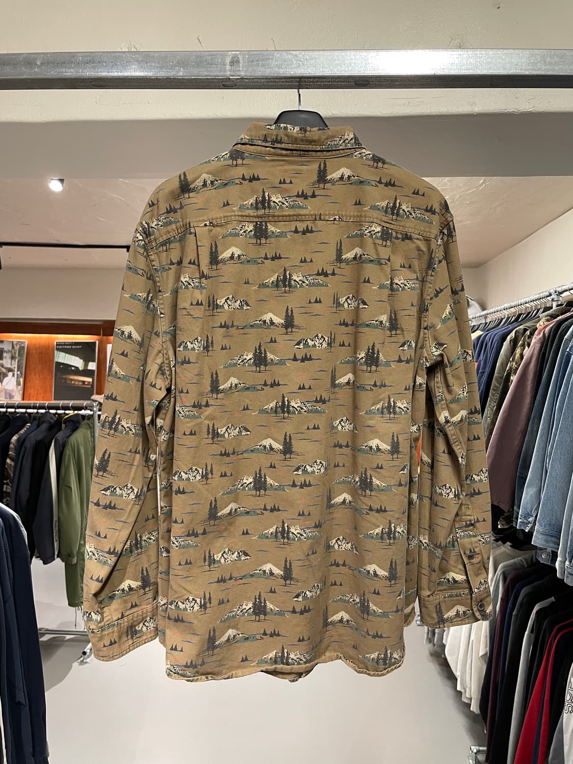 빈티지 패턴 워크 셔츠 상품이미지5