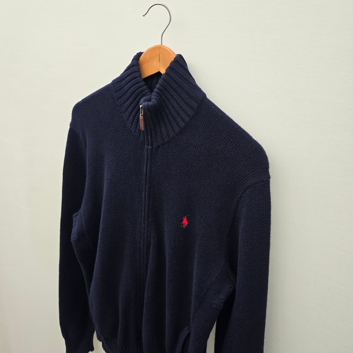 폴로 랄프로렌 네이비 니트 집업 상품이미지3