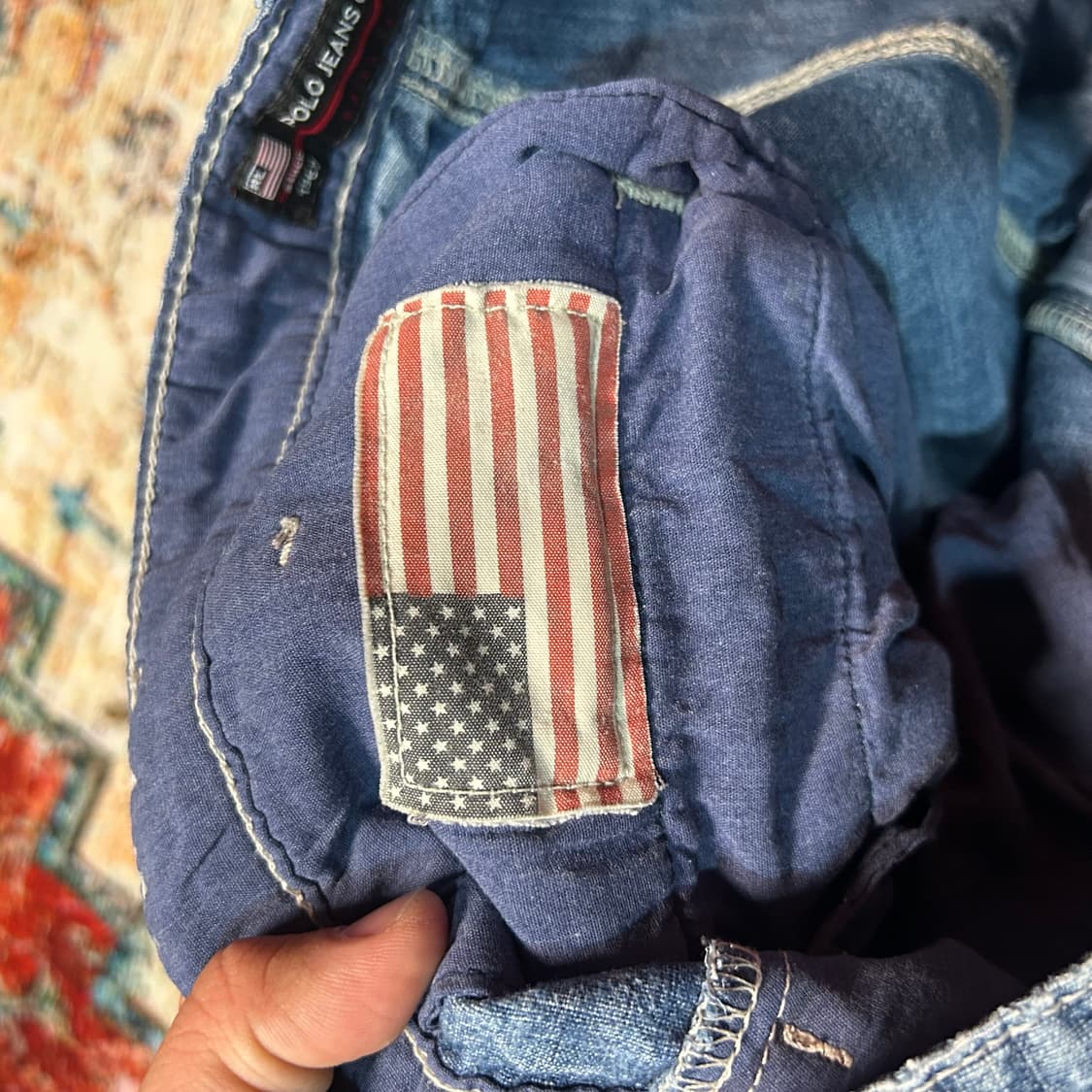 [33] 폴로 진 컴퍼니 데님 카고 버뮤다 팬츠 상품이미지6