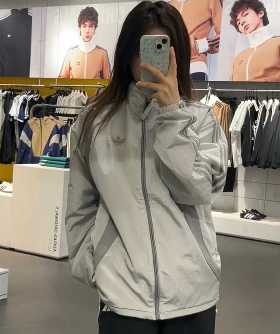 아디다스 아디컬러 2000s 우븐 트랙탑 바람막이 M 상품이미지4