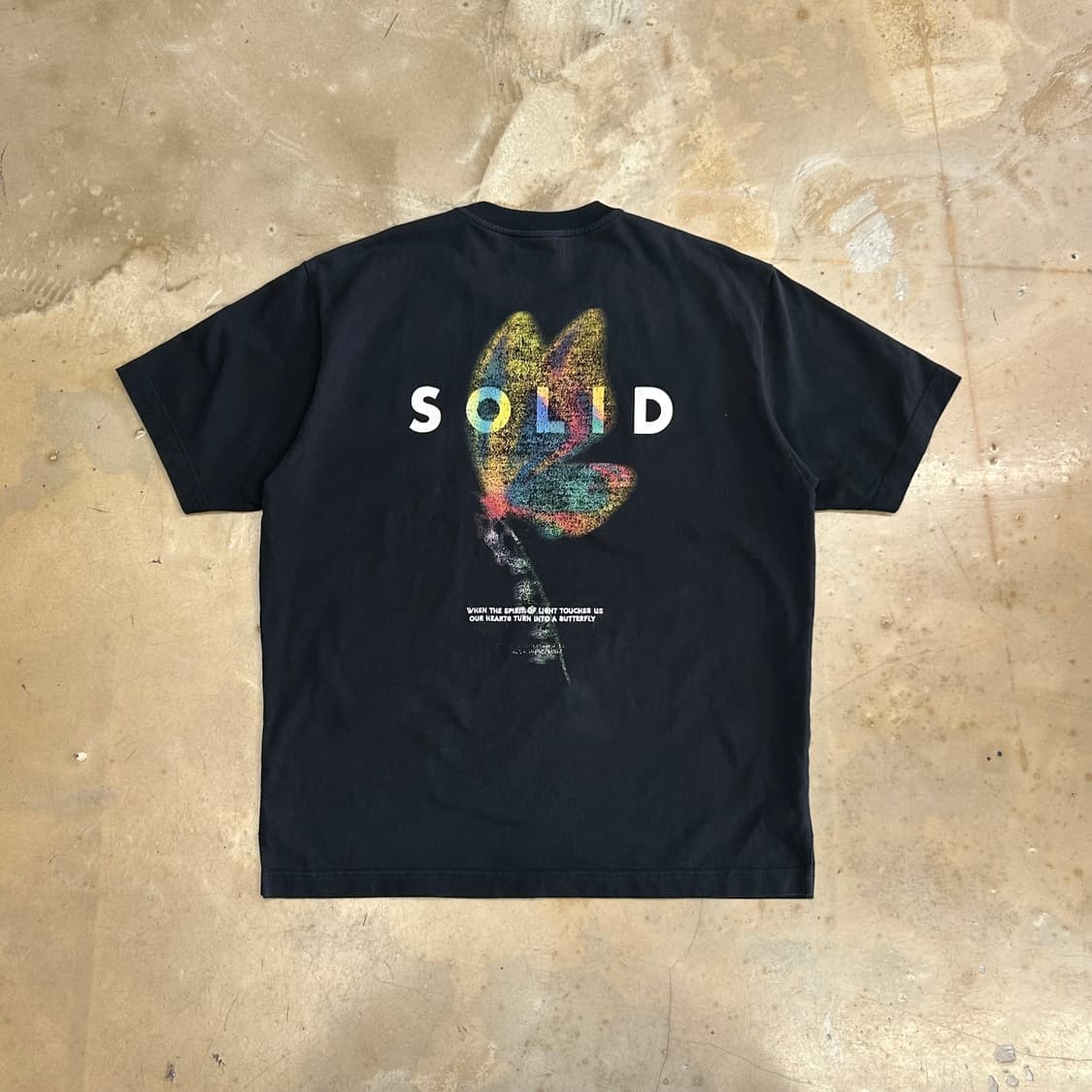 48 솔리드옴므 블랙 반팔티 상품이미지2