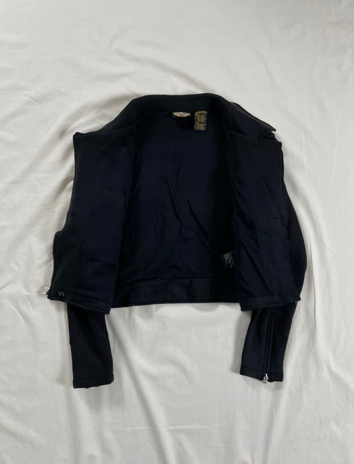 Harley Davidson 할리데이비슨 크롭 코튼 바이커 자켓 M 상품이미지3