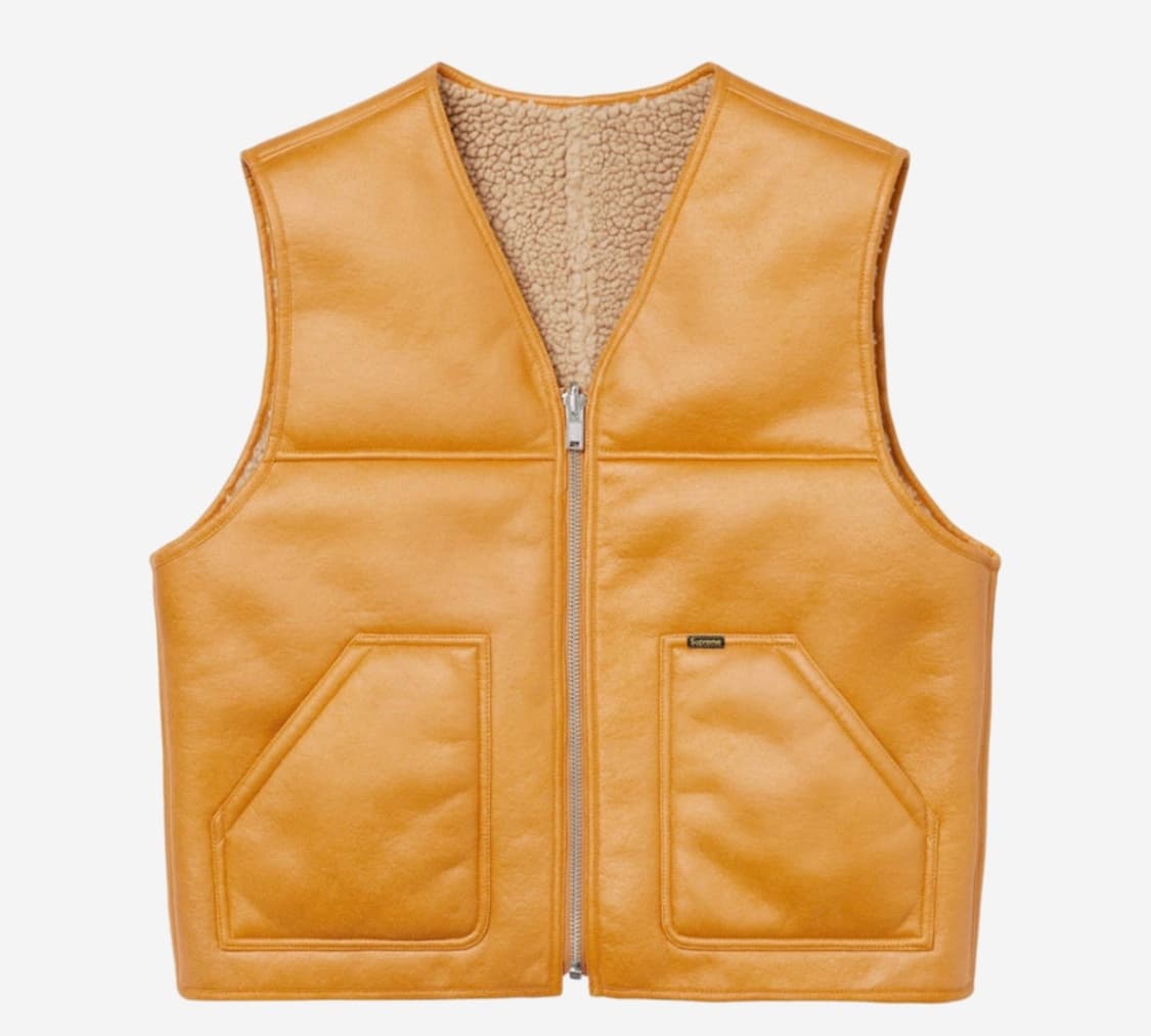 Supreme Reversible Faux Shearling Vest Y 상품이미지1