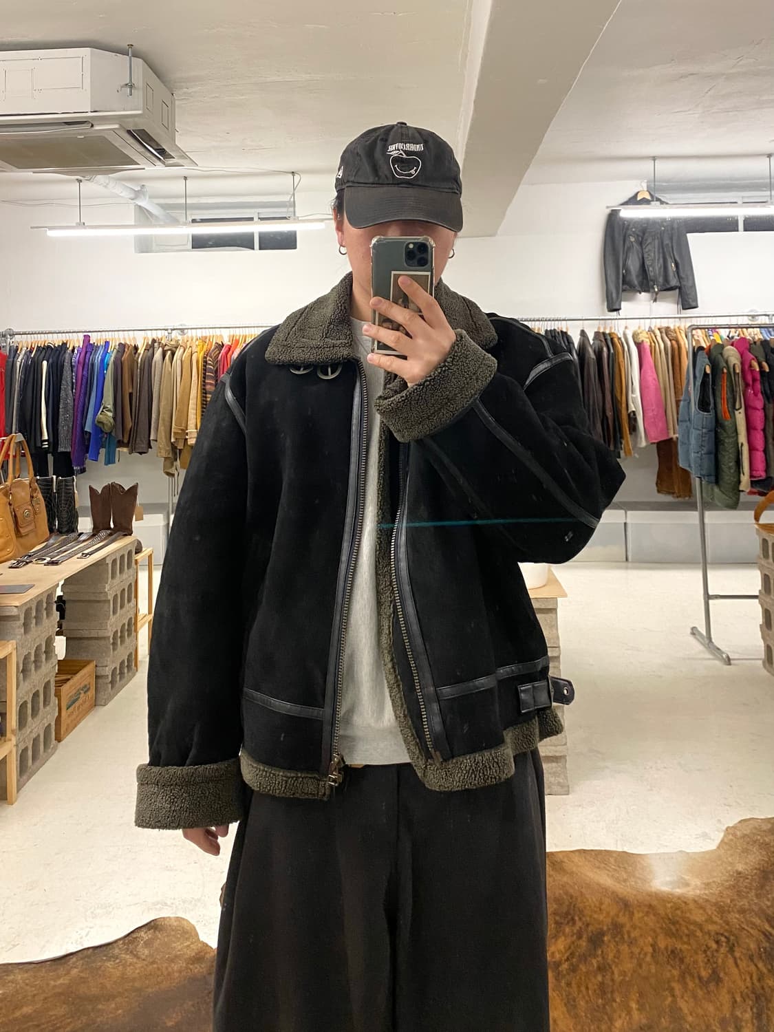 VTG suede shearling B-3 jacket 스웨이드 무스탕 상품이미지2