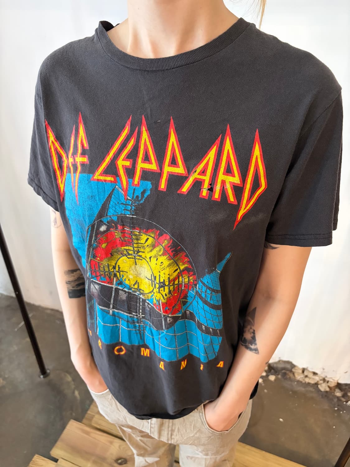 Def Leppard Pyromania Hysteria Tour 밴드 티 상품이미지3
