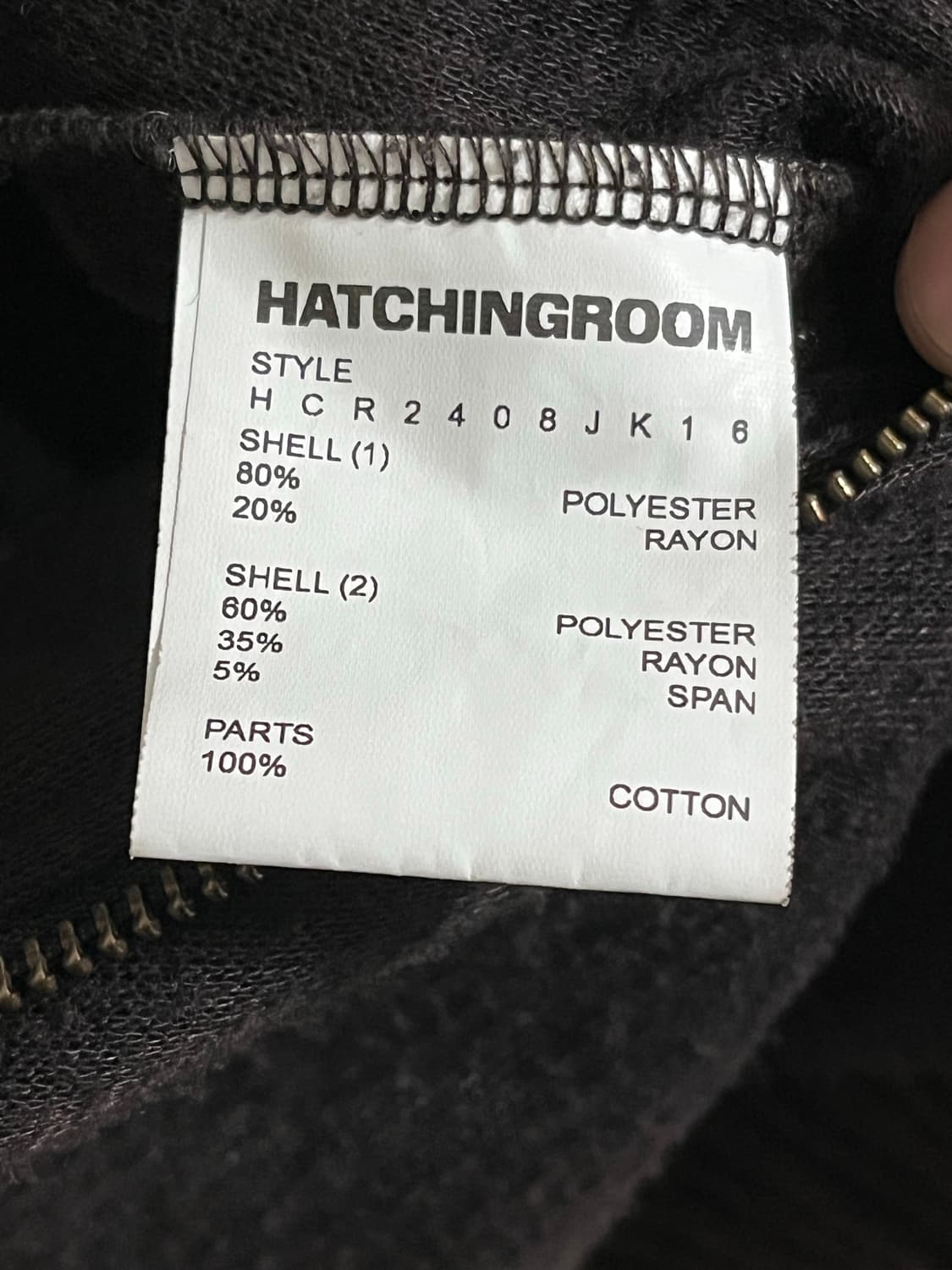 해칭룸  Double Sleeve Track Cardigan (XL) 상품이미지5