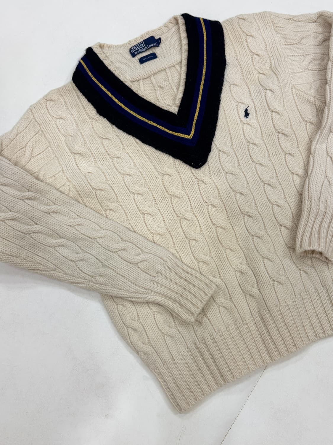 (L) 폴로 크리켓 헤비울 니트 상품이미지2