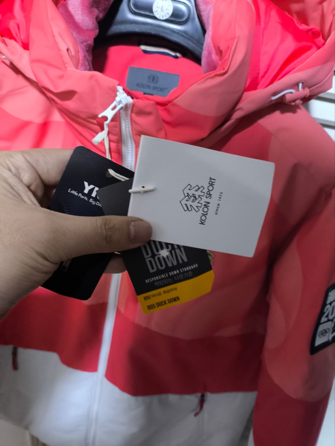 100 코오롱스포츠 2024 강원 올림픽 덕다운 패딩 스키파카 상품이미지2