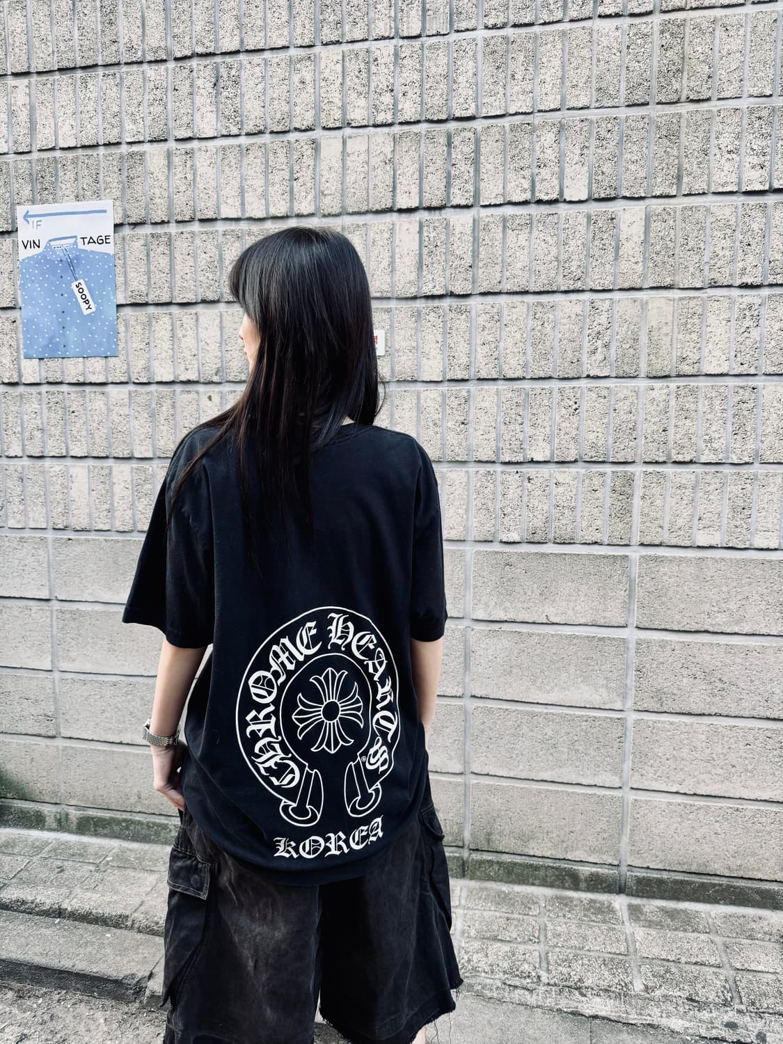 크롬하츠 홀스슈 코리아 로고 티셔츠 상품이미지7