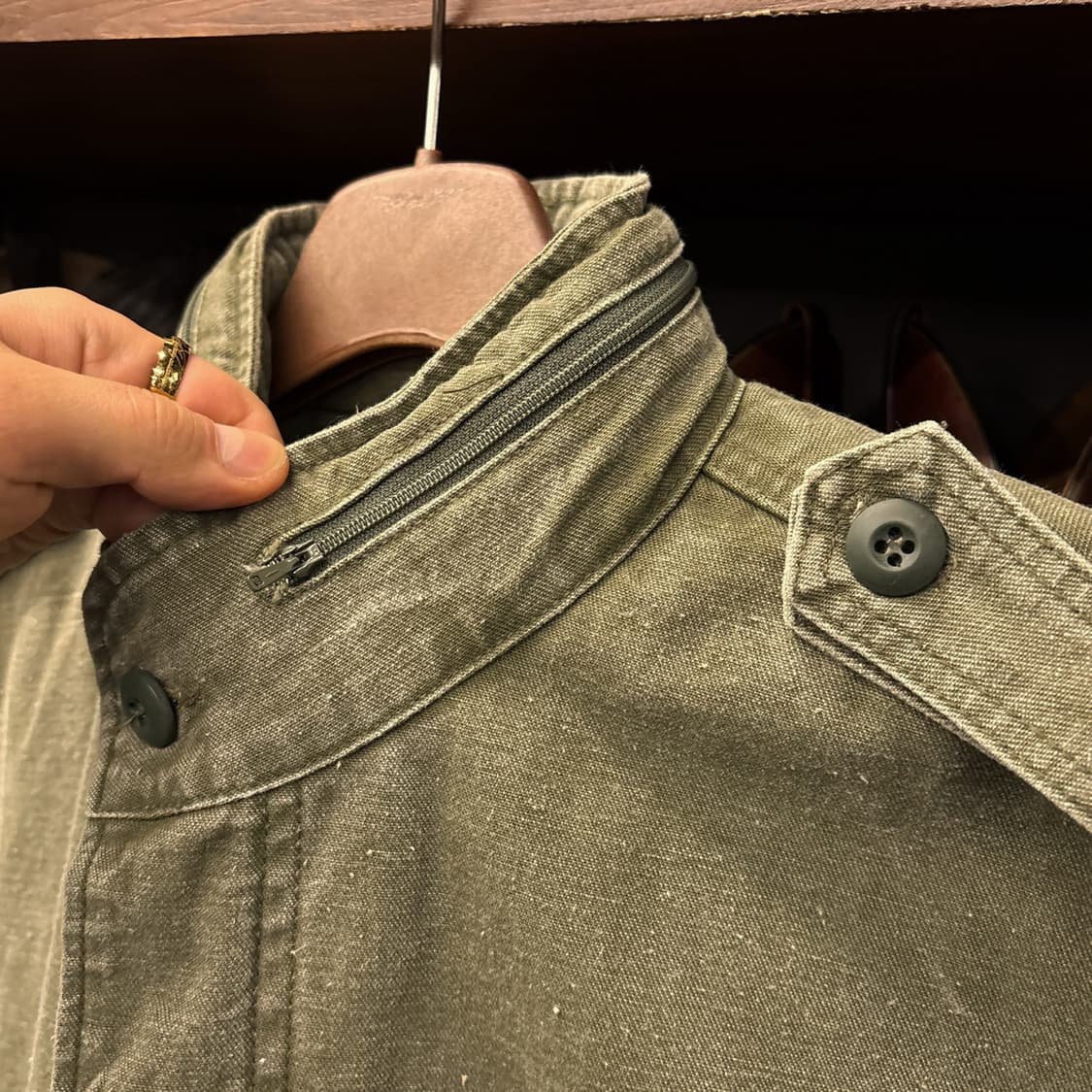 90s 댄 써니 빈티지 워시드 데님 플라이트 봄버자켓 N1146 상품이미지7