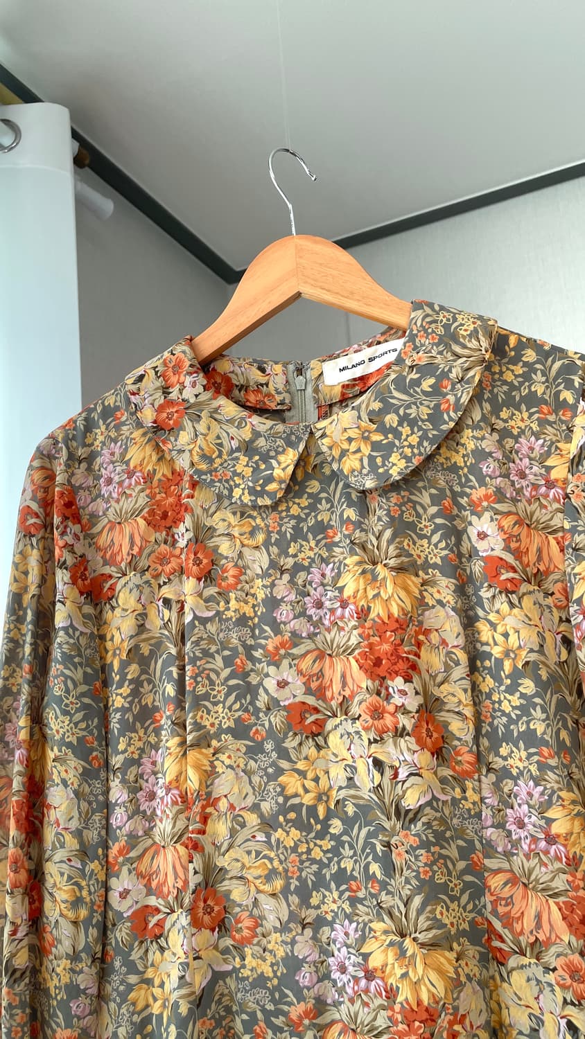 모리걸 플라워 가든 카라 원피스 일본 빈티지 상품이미지6