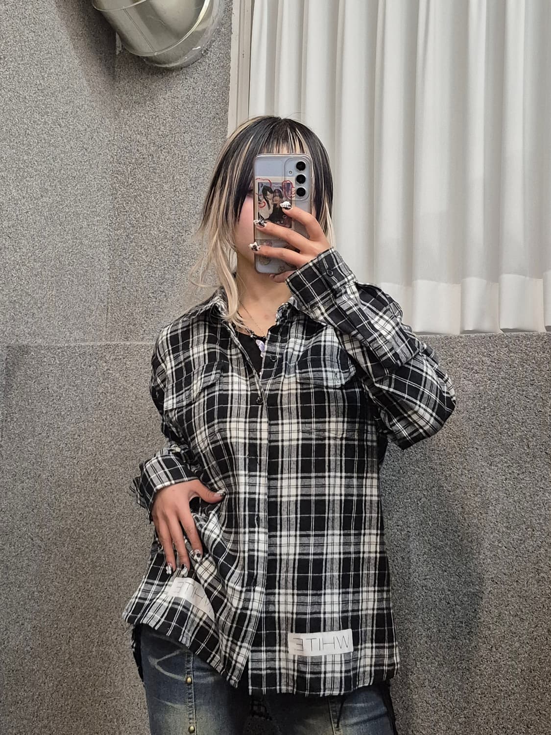 OFF WHITE CHECK SHIRT  상품이미지1