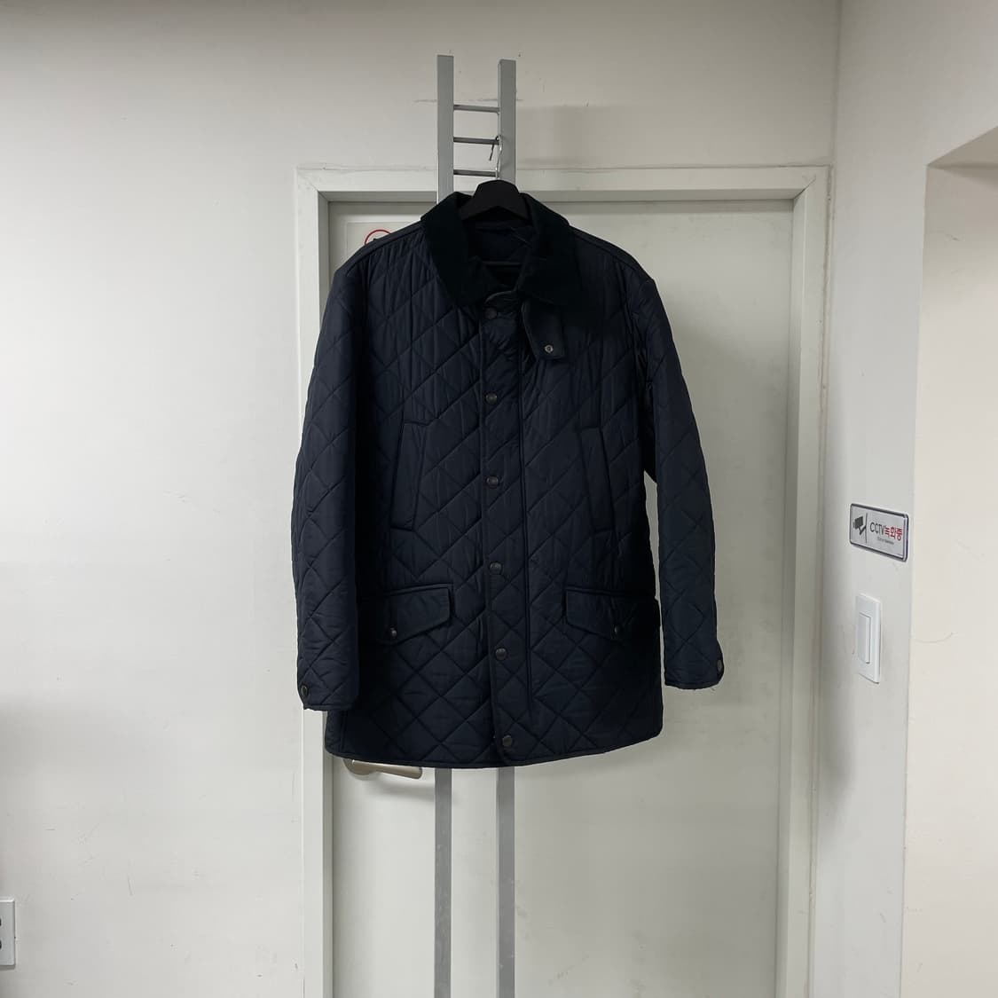 바버 퀄팅 자켓 네이비 L 상품이미지1