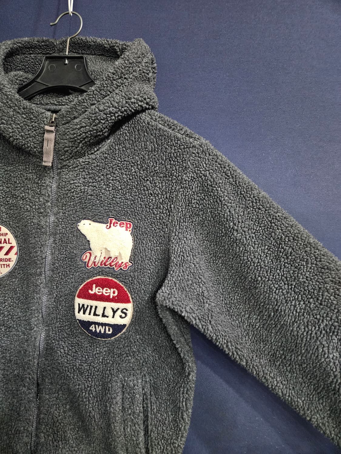 지프 다크그레이 남성 95 후리스 자켓  상품이미지4