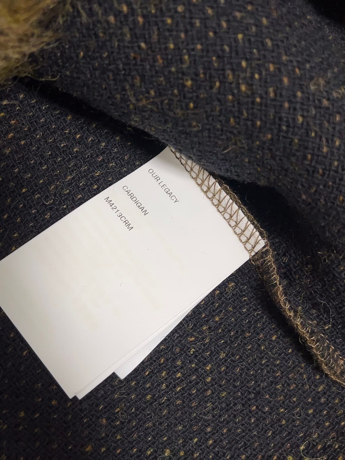 Our Legacy 모헤어 가디건 올리브 멜란지 48 상품이미지5