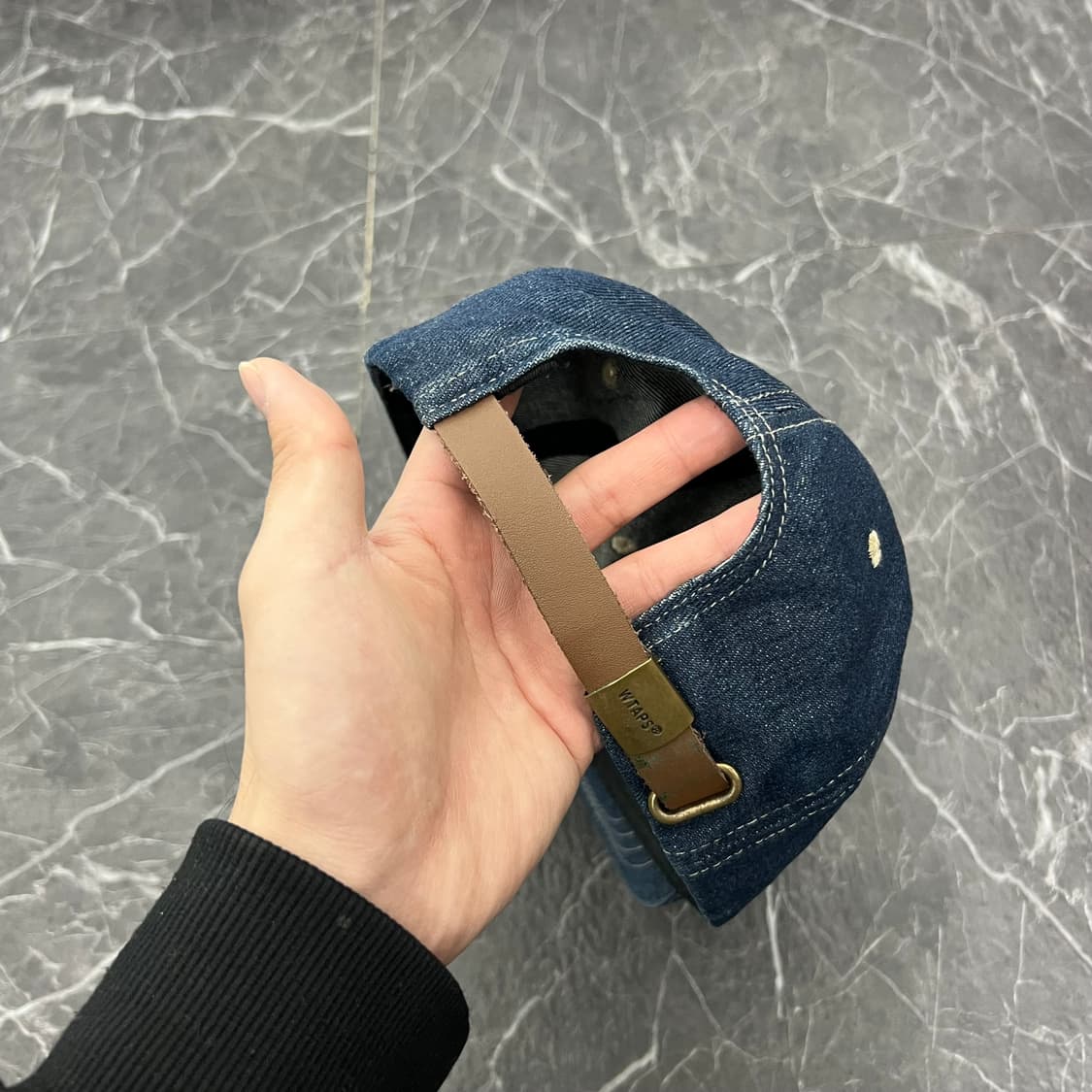 더블탭스 T-6H 인디고 데님 캡 상품이미지4