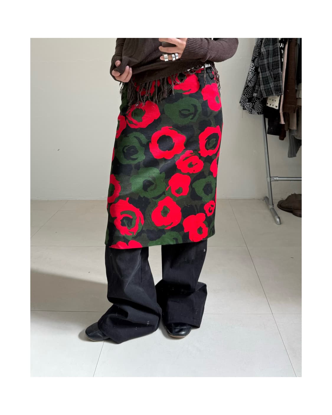 빈티지 플로랄 스커트 상품이미지1