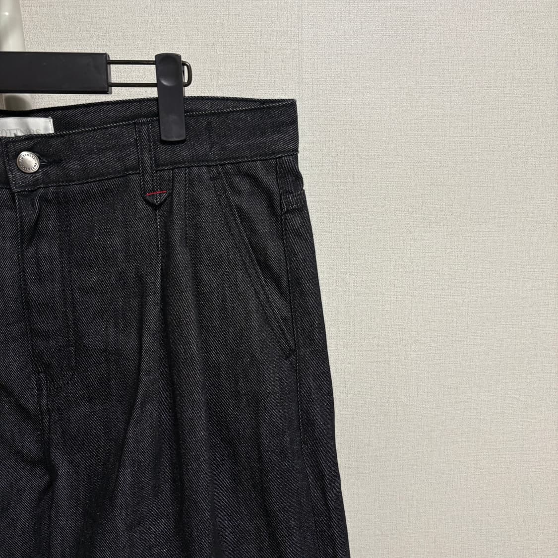 (민트급) 포트너스 투턱 와이드 블랙 진 / 블랙, XL 상품이미지4