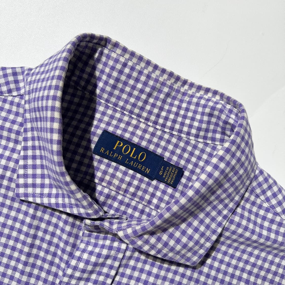 폴로 랄프로렌 깅엄체크 셔츠 상품이미지4