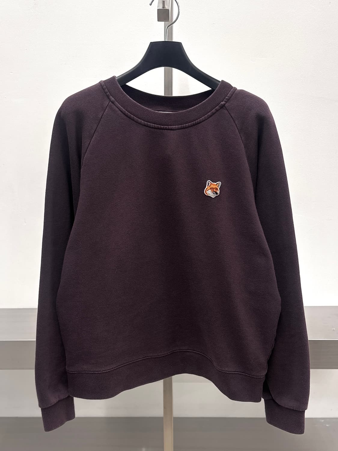 메종키츠네 폭스헤드 마룬 맨투맨  상품이미지3