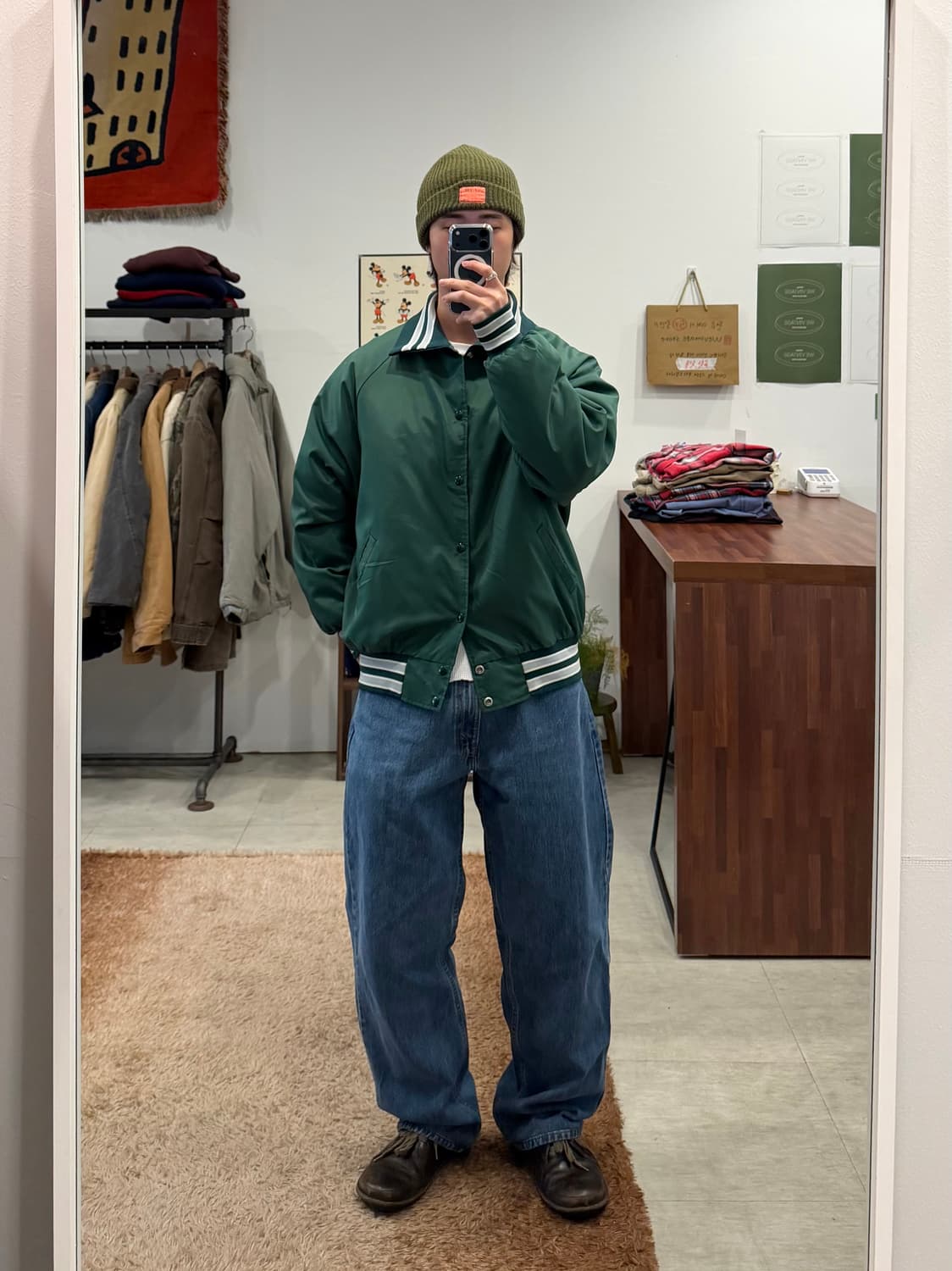 90s Nammet 빈티지 스타디움 새틴 자켓 (made in USA) 상품이미지2