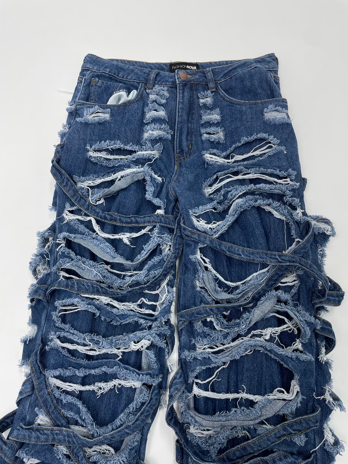 VTG DESTROYED DENIM JEANS 상품이미지2