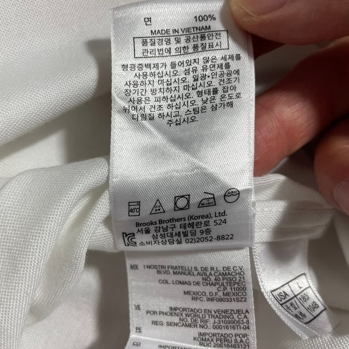 [L] 브룩스브라더스 반팔셔츠 (새상품급) 상품이미지6