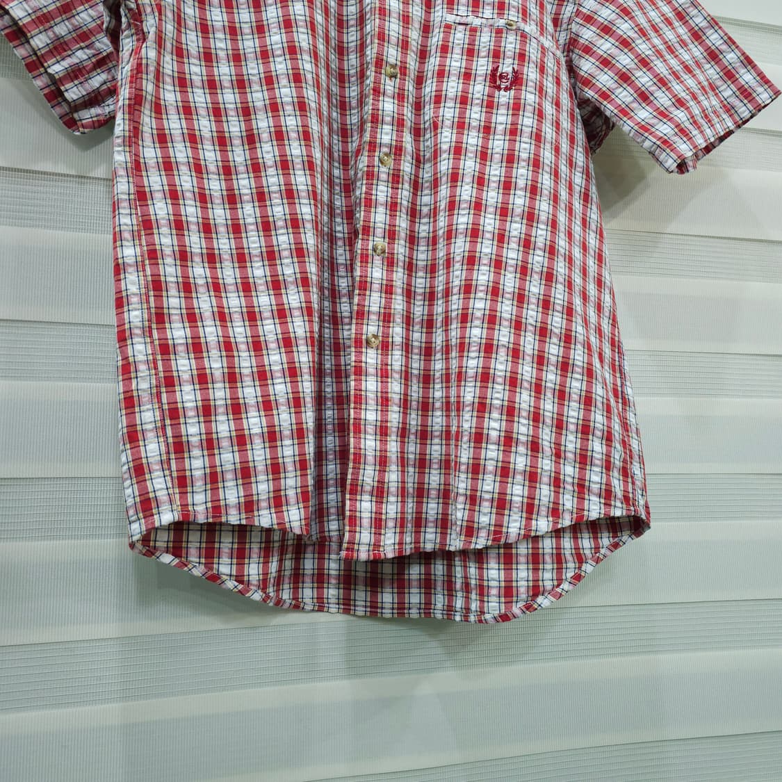 챕스 랄프로렌 시어서커 반팔 체크셔츠- M 상품이미지4