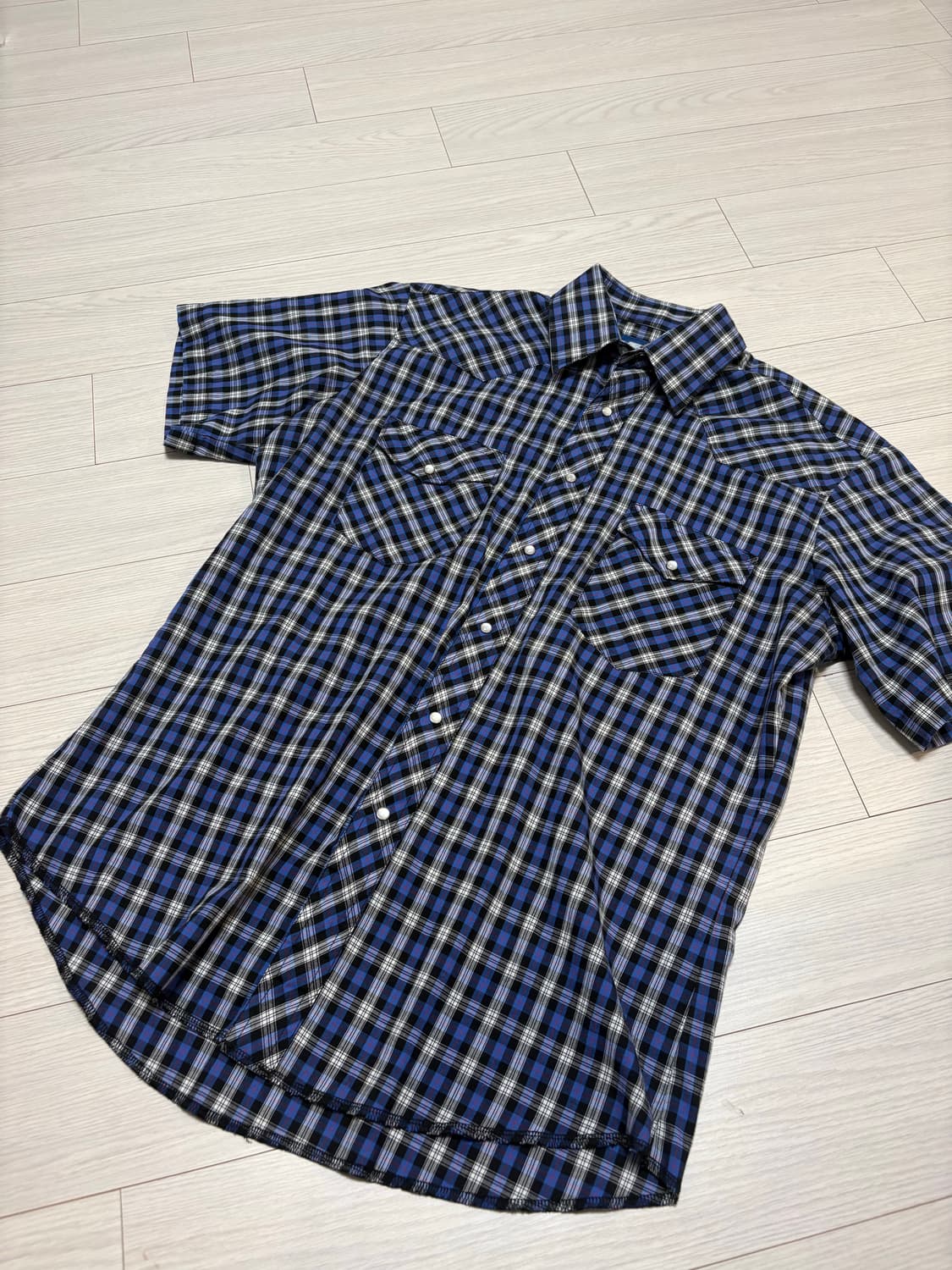 빈티지 wrangler 랭글러 웨스턴 반팔 셔츠 M(100) 상품이미지2