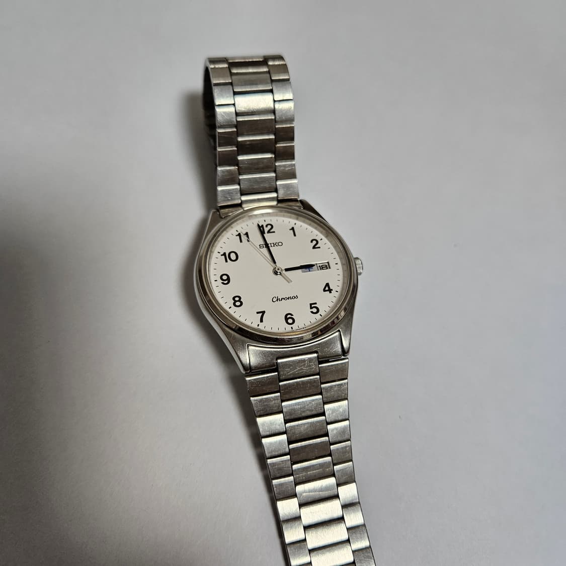 90s Seiko Chronos Day-date Quartz 빈티지 시계 상품이미지4