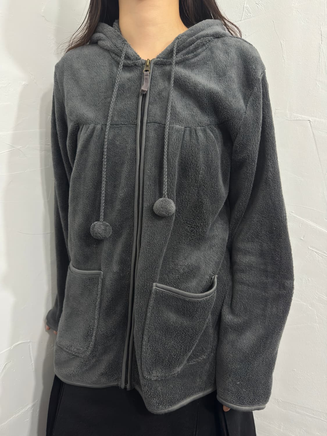 fleece hood zipup 상품이미지3