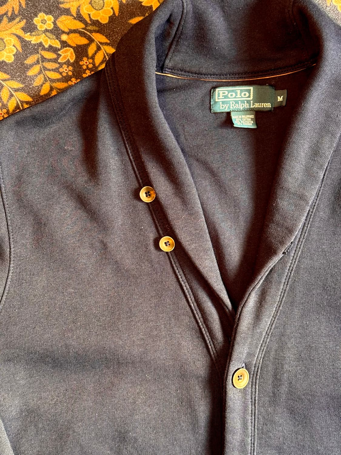 폴로 숄카라 네이비 가디건 상품이미지3