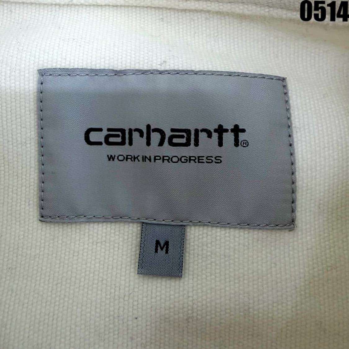칼하트 화이트 캔버스 워크 셔츠 M 0514 상품이미지4