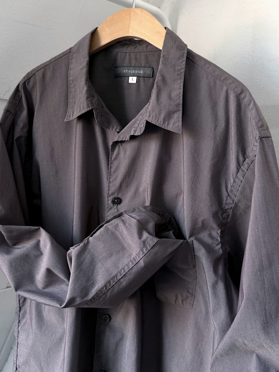 Light cotton poly design shirt 상품이미지1