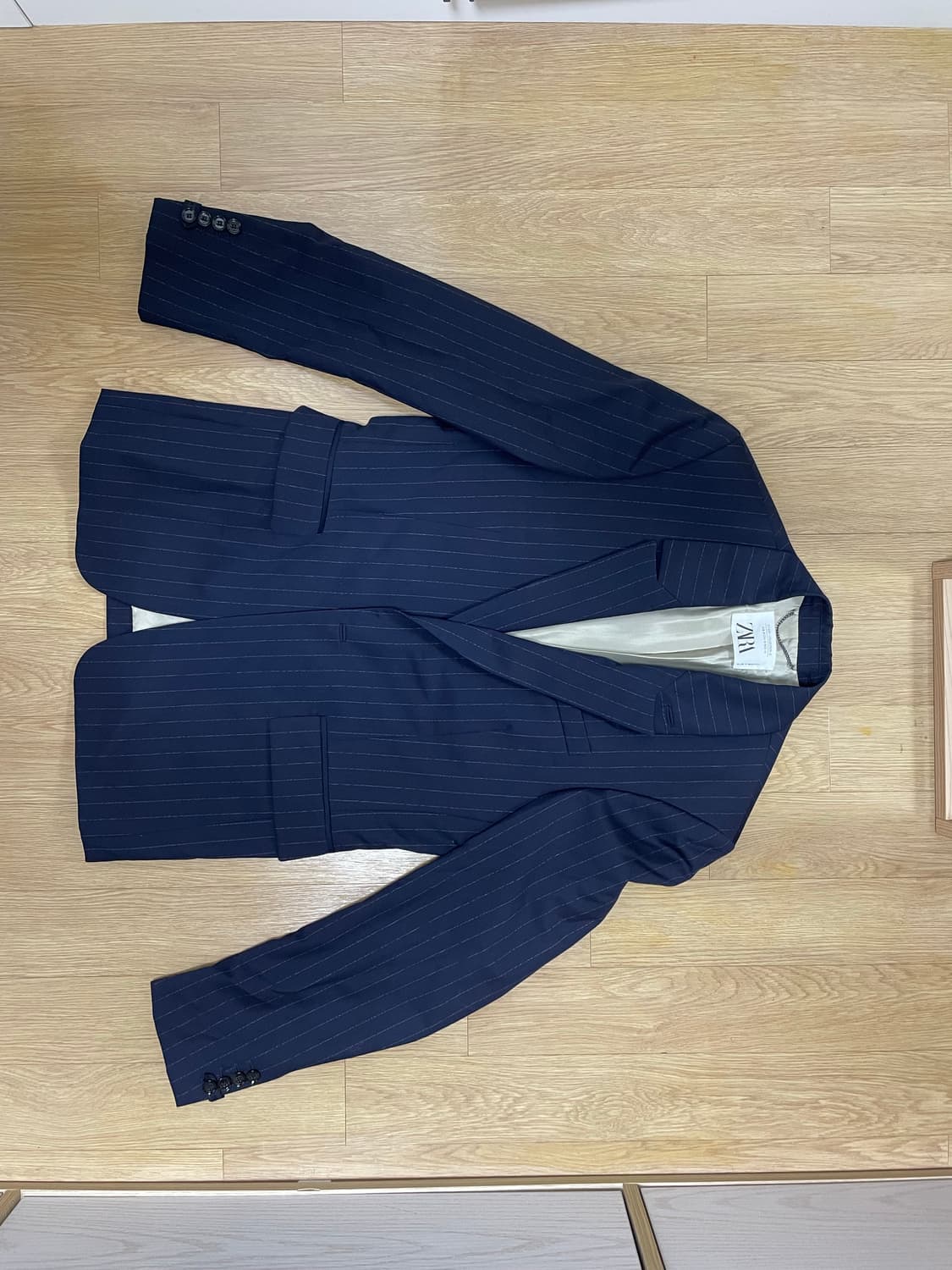 자라 컬렉션 핀스트라이프 블레이저 48 상품이미지1