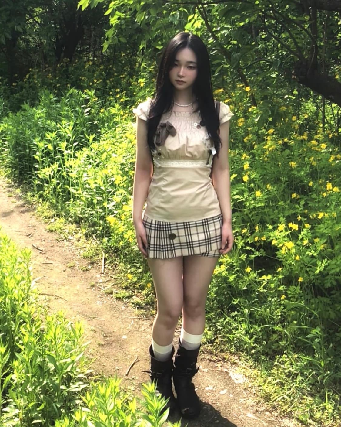 dandelian 빈티지 리메이크 핀터 니혼진 탑 상품이미지1