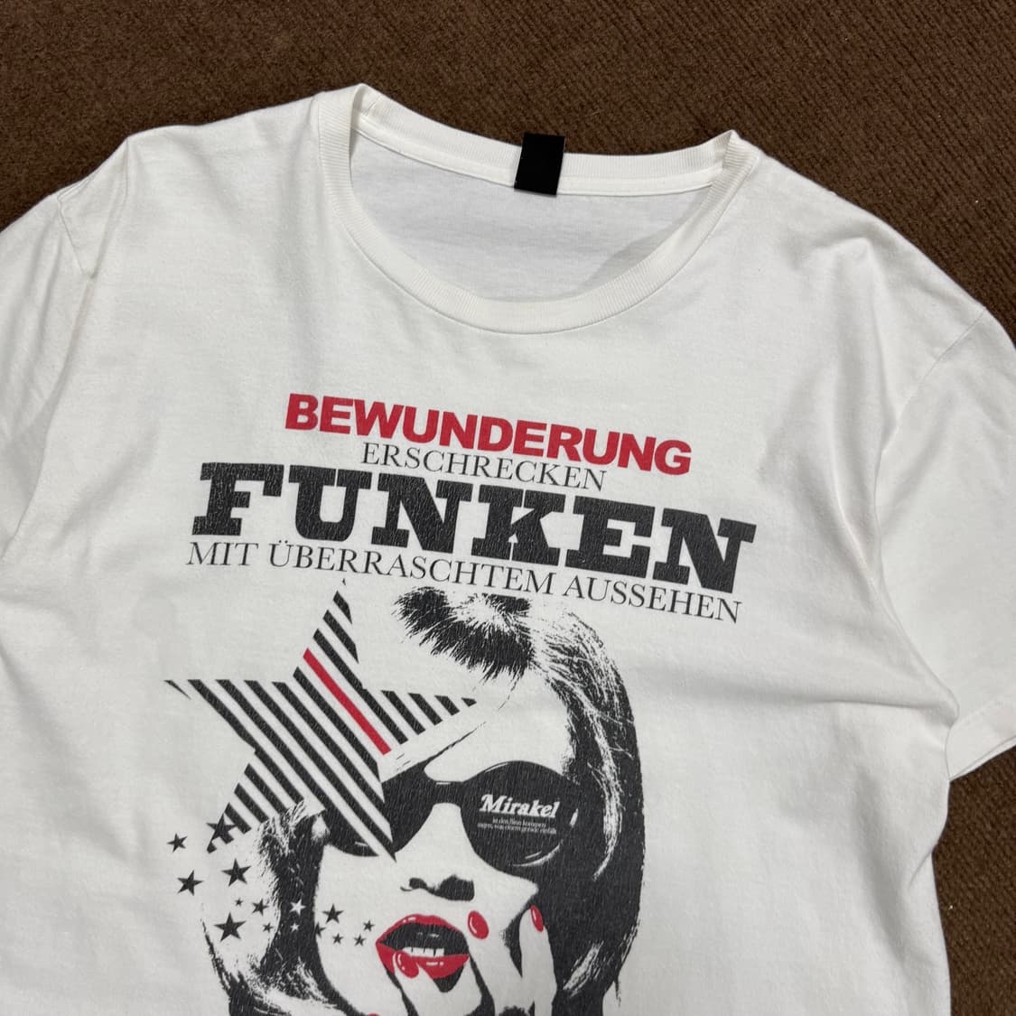 (100) Vintage Funken Print T-Shirt 상품이미지2