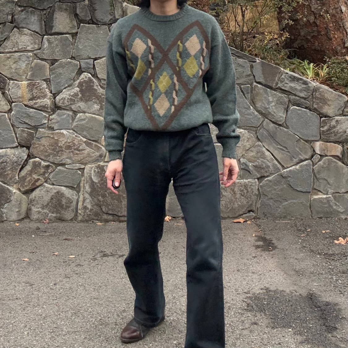 Club Jurdain 아가일 울 스웨터 상품이미지2