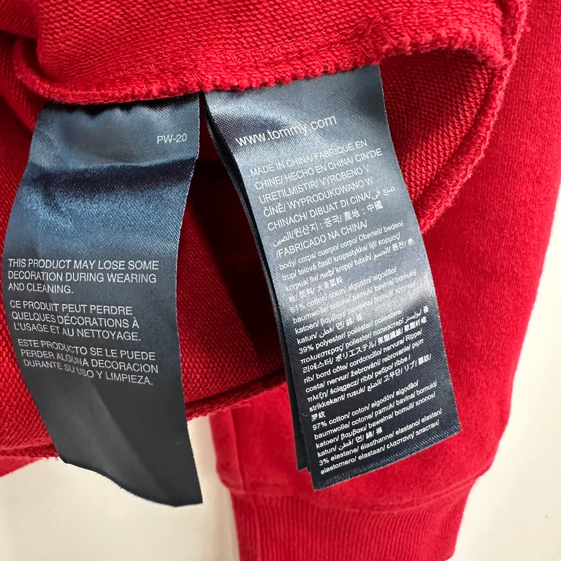 95 타미힐피거 남자 루즈핏 맨투맨 상품이미지4